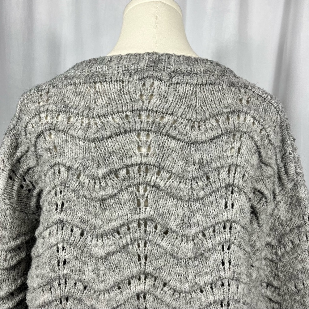 Little Lies Gray Crewneck Sweater. - Picture 6 of 10